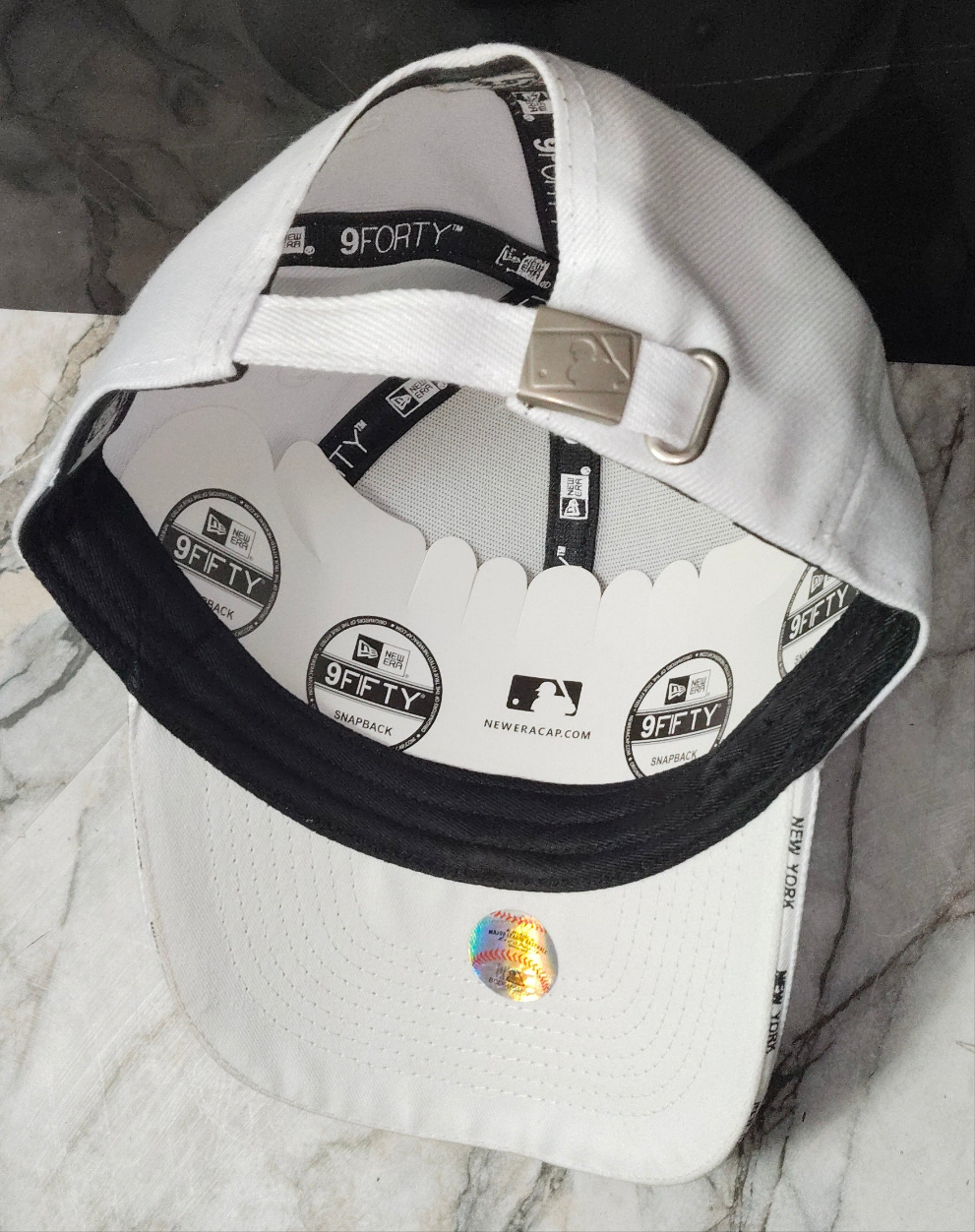 Jockey New Era 9FORTY Adjustable New York Yankees Blanco